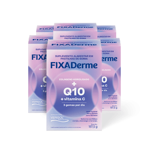 Kit 6 unid. Colágeno Verisol com Q10 e Vit. C FIXADerme